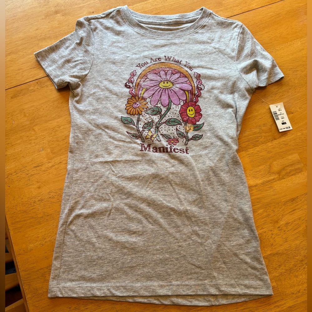 Aeropostale Gray Graphic Tee (Tween size S)